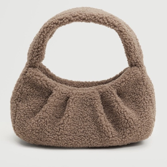 Mango Shearling Baguette Bag - Picture 3 of 5